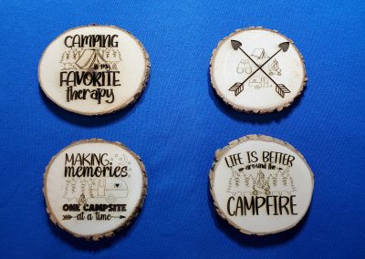 Camping Coasters Set of Four