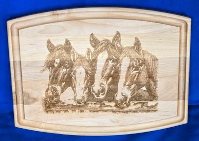 4 Horse Maple Board